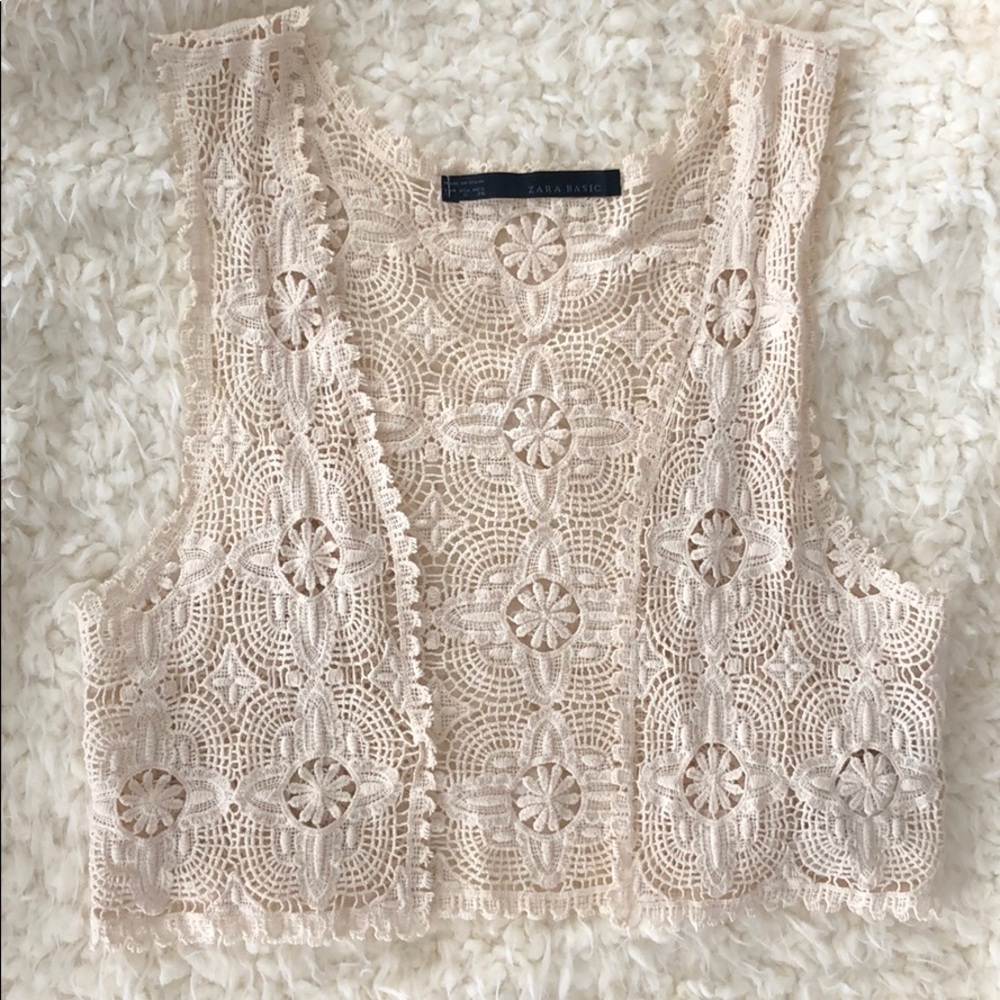 Crotchet Cardigan Crop Top